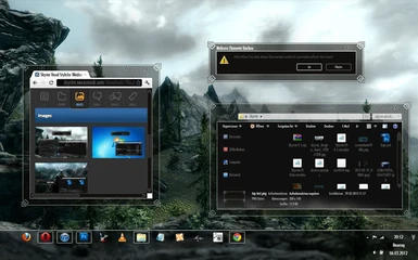 skyrim windows 7 interface