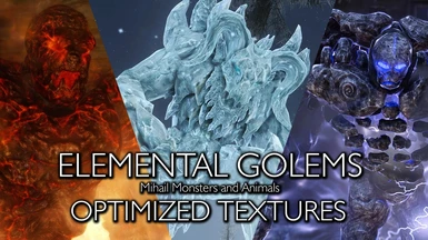 Elemental Golems - My optimized textures LE by Xtudo