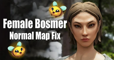 Female Bosmer Normal Map Fix LE