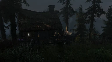 Cottage At Night