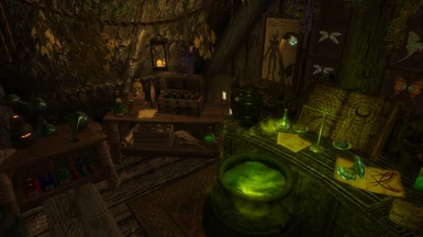 Alchemy Nook With Cauldron
