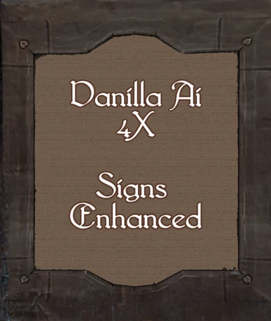 VanillaAI 4x - Signs Enhanced Set A