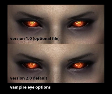 Version 2.0 - Updated vampire eye comparison
