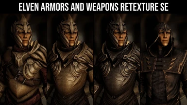 Elven Armors and Weapons Retexture LE