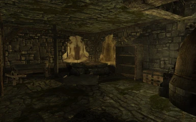 The smithing room