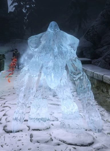 With Transparent and Refracting Icicle and Frost Atronach I