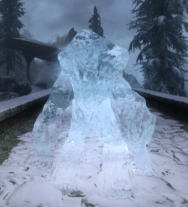 With Transparent and Refracting Icicle and Frost Atronach II