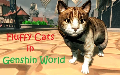 Fluffy Cats in Genshin World LE