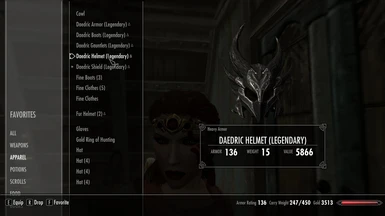 Daedric Helmet looks like Ruby Circlet