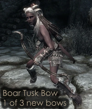 boar tusk bow