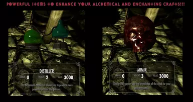 Distiller and Mimir to enhance your alchemy and enchanting