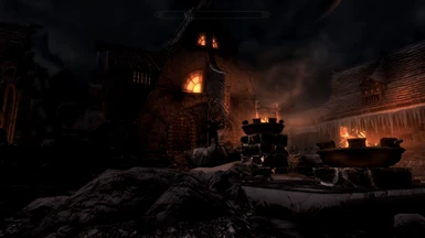 Windhelm at night with RCRN and Dragon Warrior Effects 14