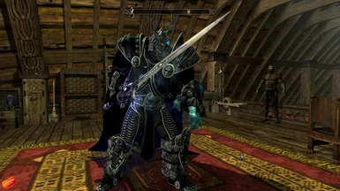 Large one handed frostmourne that stores on back