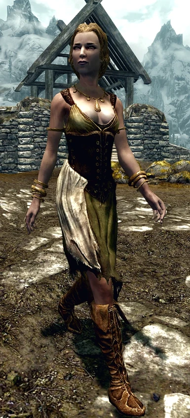 Woman wearing original Wench outfit
