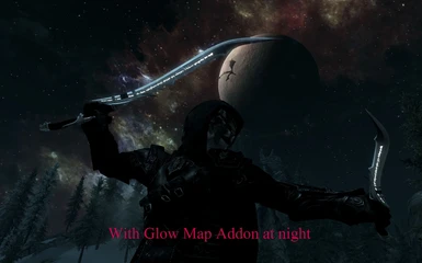 Glow map addon at night