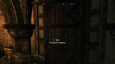 the new door in the Pelagius Wing