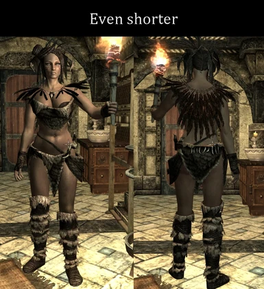Even shorter option with and without feathers