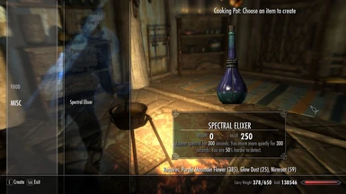 Spectral Elixer Crafting