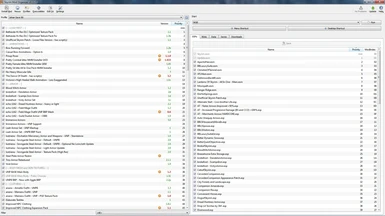 Screenshot showing use of folders as separators in left pane