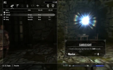 Jays Realistic Candlelight and Magelight Spells