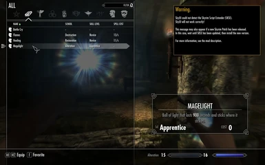 Jays Realistic Magelight Spell 15 Minutes