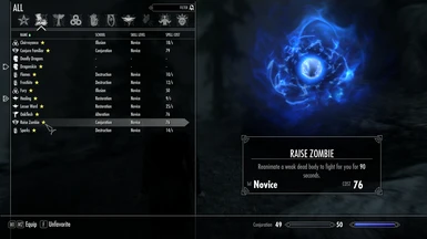 Raise Zombie at 50 Conjuration Skill at Scale_01