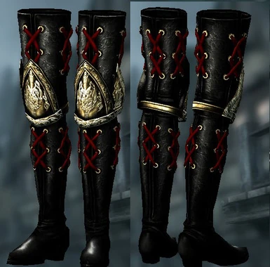 Optional black boots