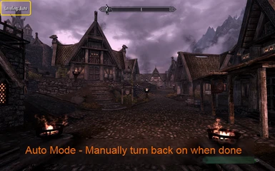 Auto Mode - Manually turn back on when done
