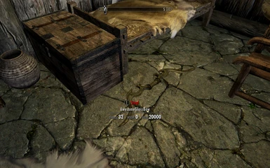 The chest containing the arrow
