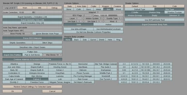nif Export settings for a new Head