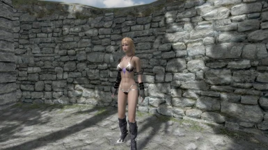 I did a little editing got rid of the bandage and added new Boots and Gloves to the set
