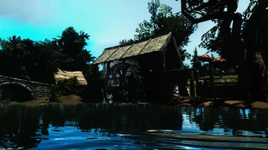 Sawmill in a swamp