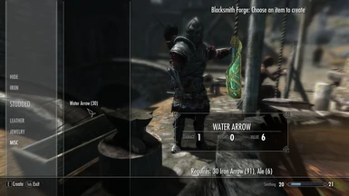 Craftable Water Arrows and Dousable Sconces