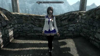 New White and Blue Outfit