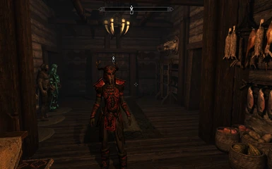 Red lady armor