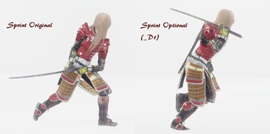 Choose sprint form from 2 anims