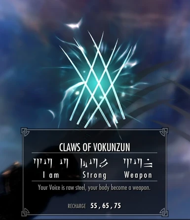Shout Claws of Vokunzun