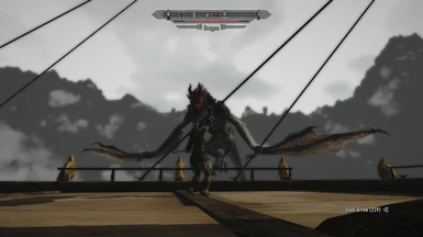 Dragon was attacking while flying to Riften