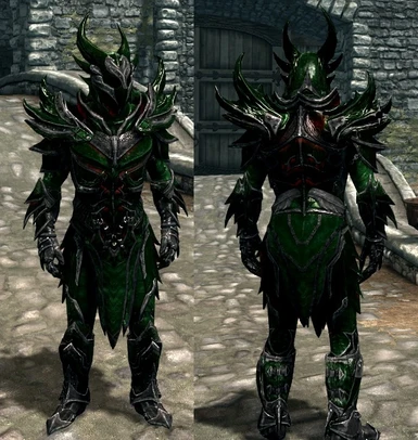 Blood Metal Daedric Armor Green
