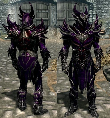 Blood Metal Daedric Armor Purple