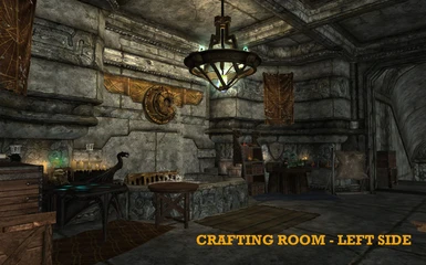 all crafting in one room--even wood chopping