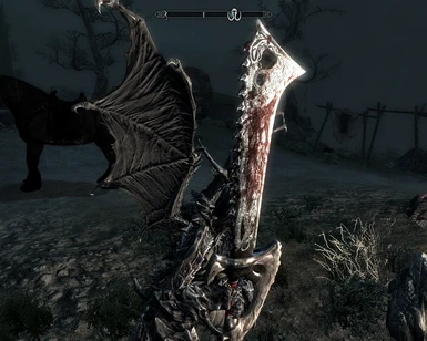 weapon blade with blood