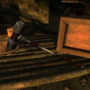 Sixth House Bell Hammer - a Morrowind weapon