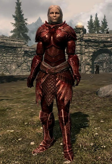 blood red armor