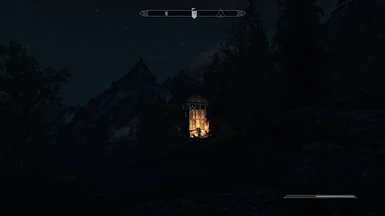 CLARALUX - Campfire in the distance at SHORS WATCHTOWER
