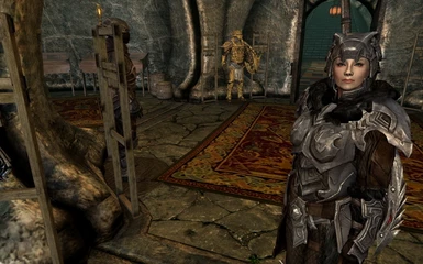 Rowena in Carved Nordic Armor