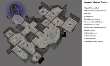 Kagrenacs Instant Fortress Floor Plan