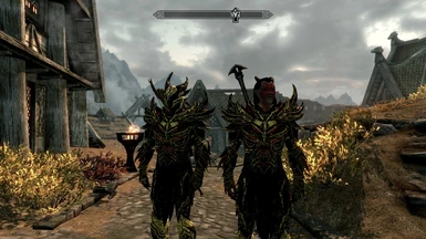 Golden Daedric Armour and Weapons