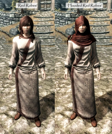 Red Robes - Hooded and Non-Hooded - Exterior Lighting