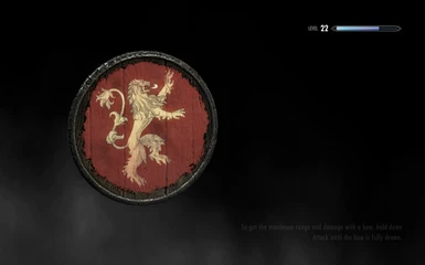 Lannister shield in a loading screen